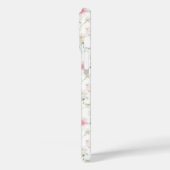 Coques Case-Mate iPhone Pink Wildflower Watercolor Monogrammed (Verso / Gauche)