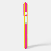 Coques Case-Mate iPhone Pink Yellow Stylish Stripes Pattern Design  (Verso / Gauche)