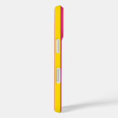 Coques Case-Mate iPhone Pink Yellow Stylish Stripes Pattern Design  (Verso / Droite)