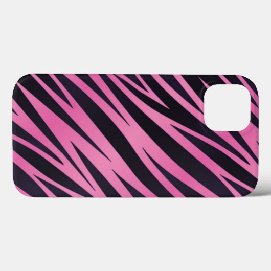 Coques Case-Mate iPhone Pink Zebra Stripe (Verso (horizontal))