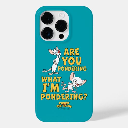 Coques Case-Mate iPhone Pinky et le cerveau | Vous Pensez ? (Verso)