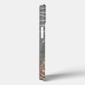 Coques Case-Mate iPhone Pinneappa jaune tropical sur gris (Verso / Droite)