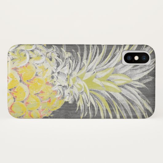 Coques Case-Mate iPhone Pinneapple jaune tropical (Dos (Horizontal))