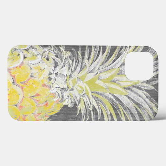 Coques Case-Mate iPhone Pinneapple jaune tropical (Verso (horizontal))