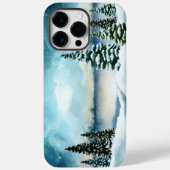 Coques Case-Mate iPhone Pins enneigés près d'un lac (Verso)