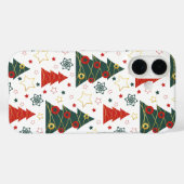 Coques Case-Mate iPhone Pins étoilés de Noël (Verso (horizontal))