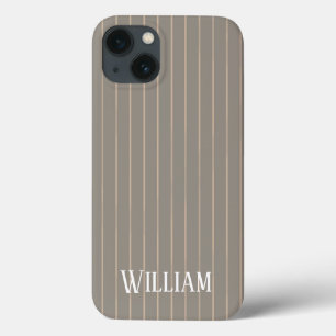 Case-Mate iPhone Case Pinstripes beige personnalisées Coque-Mate iPhone 