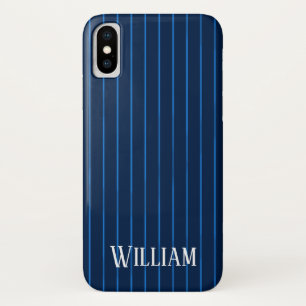 Case-Mate iPhone Case Pinstripes bleu marine personnalisées