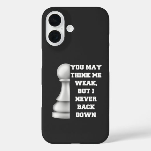 Coques Case-Mate iPhone Pion blanc Force d'échecs Stratégie de résilience  (Verso)