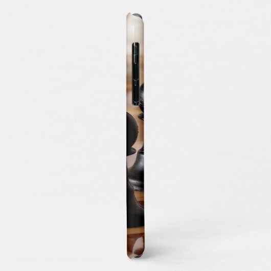 Coques Case-Mate iPhone Pions sur le tableau d'échecs (Dos/Gauche)
