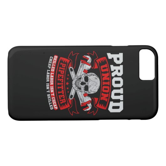 Coques Case-Mate iPhone Pipefitter Steamfitter Plumber - Main-d'oeuvre qua (Dos (Horizontal))
