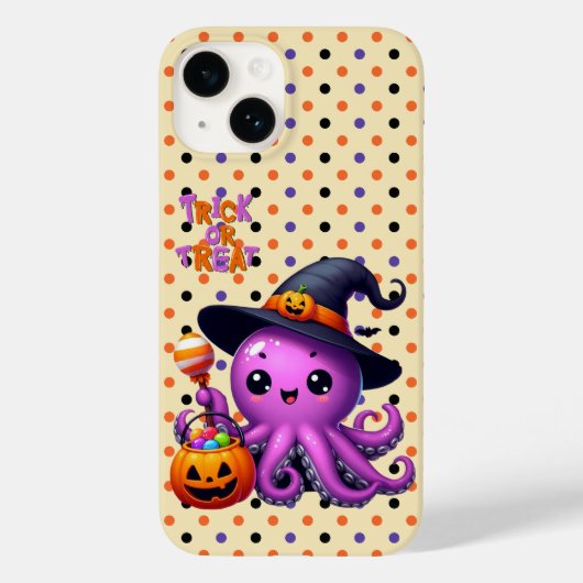Coques Case-Mate iPhone Pique ou traitement Halloween à la pieuvre (Verso)