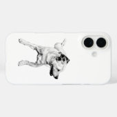 Coques Case-Mate iPhone Piquet croisé, chien minimal (Verso (horizontal))