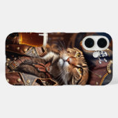Coques Case-Mate iPhone Pirate cat avec bière (Verso (horizontal))