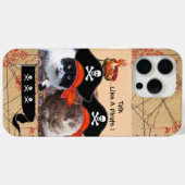 COQUES Case-Mate iPhone PIRATE CATS PIRATES PIRATES ANCIENS CARTES DE TRÉS (Verso (horizontal))