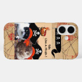 COQUES Case-Mate iPhone PIRATE CATS PIRATES PIRATES ANCIENS CARTES DE TRÉS (Verso (horizontal))