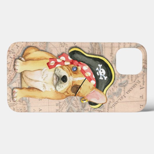 Coques Case-Mate iPhone Pirate de Bulldog (Verso (horizontal))