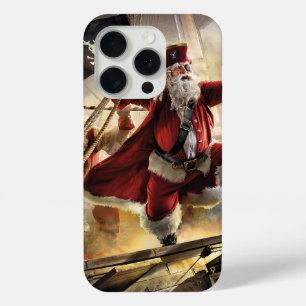 Coque iPhone 15 Pro Pirate Père Noël