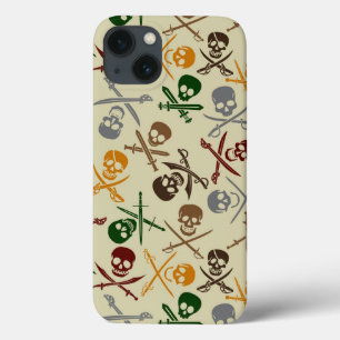iPhone 13 Coque Pirate Skulls with Crossed Swords