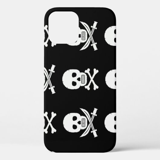 Coques Case-Mate iPhone Pirate Skuls Crossbones Motif sans couture (Verso)