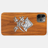 Coques Case-Mate iPhone Pirate sur bois de teck (Dos (Horizontal))