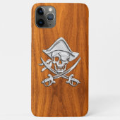 Coques Case-Mate iPhone Pirate sur bois de teck (Dos)