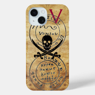 COQUE POUR iPhone 15 PIRATES ANCIENNES CARTE DU TRÉSOR, HABILLEMENT ET
