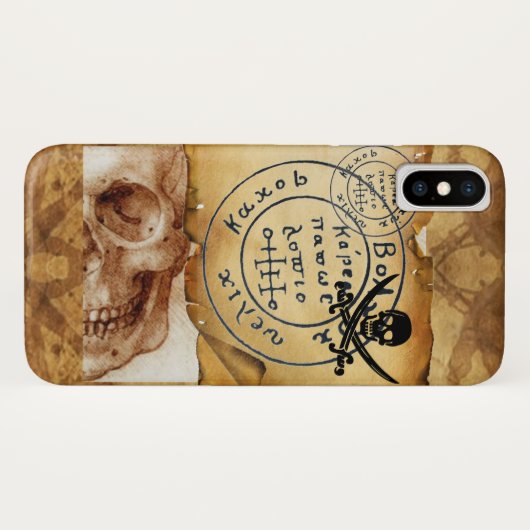COQUES Case-Mate iPhone PIRATES ANCIENNES CARTE DU TRÉSOR, HABILLEMENT ET  (Dos (Horizontal))