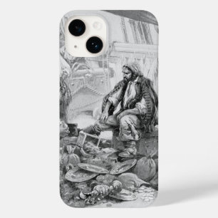 Coque Pour iPhone 14 Pirates de la vieille époque comptant leurs trésor