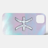 Coques Case-Mate iPhone Pisces Sign Mother of Pearl Style (Verso (horizontal))