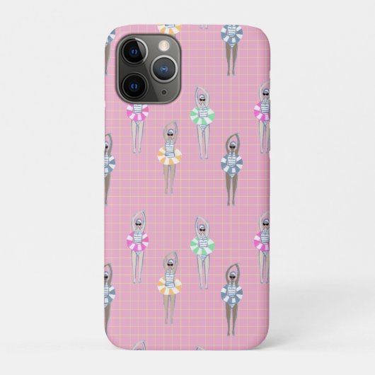 Coques Case-Mate iPhone Piscine Artistique Moderne Rose (Dos)