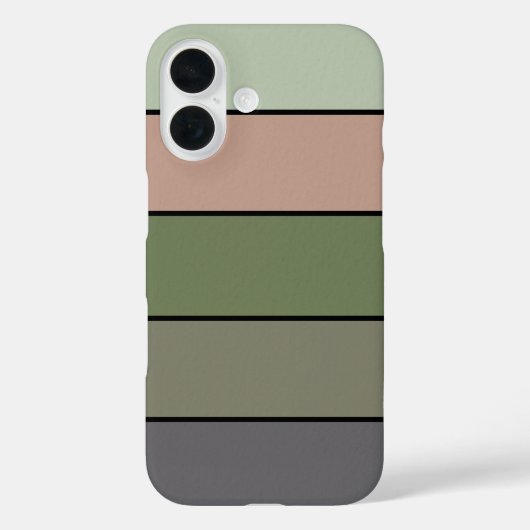 Coques Case-Mate iPhone Pistachio Coquille verte Pêche pourpre rayures (Verso)