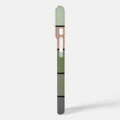Coques Case-Mate iPhone Pistachio Coquille verte Pêche pourpre rayures (Verso / Gauche)