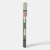 Coques Case-Mate iPhone Pistachio Coquille verte Pêche pourpre rayures (Verso / Droite)