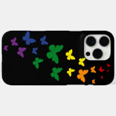 Coques Case-Mate iPhone Piste Arc-en-ciel Papillon LGBTQ (Verso (horizontal))