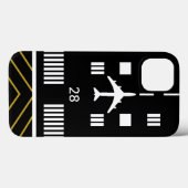 Coques Case-Mate iPhone Piste d'atterrissage et avion, aviation simple  (Verso (horizontal))