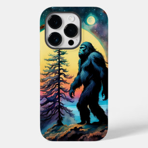Coque Pour iPhone 14 Pro Pister le Sasquatch : Paysage Coloré de Sasquatch