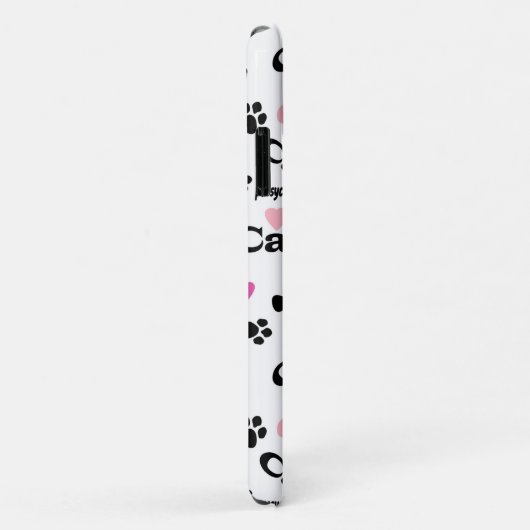 Coques Case-Mate iPhone Pistes de chats (Dos/Droite)