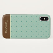 Coques Case-Mate iPhone Pitter-Patter Raindrops Monogram (Dos (Horizontal))