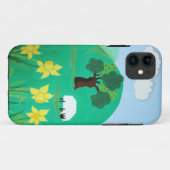 Coques Case-Mate iPhone pittoresque illustration amusante de mouton mignon (Dos (Horizontal))