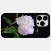 Coques Case-Mate iPhone Pivoine blanche élégante une fleur comme aucune au (Verso (horizontal))