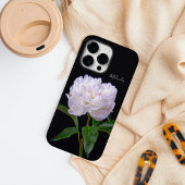 Coques Case-Mate iPhone Pivoine blanche élégante une fleur comme aucune au