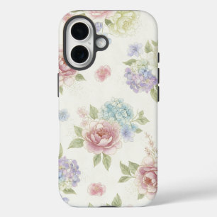Coques iPhone 16 Pivoine pastel esthétique