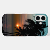 Coques Case-Mate iPhone Pix-Dezines hawaii/coucher de soleil/plage (Verso (horizontal))
