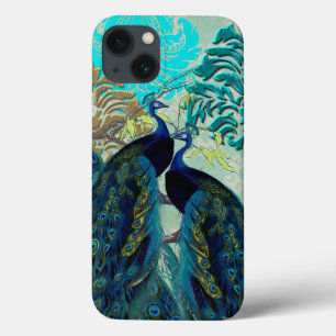 Case-Mate iPhone Case PixDezines Peacocks psychédéliques+Damask
