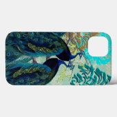 Coques Case-Mate iPhone PixDezines Peacocks psychédéliques+Damask (Verso (horizontal))