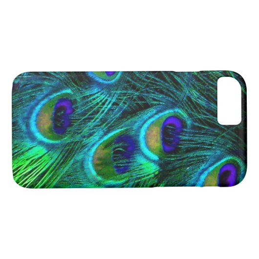 Coques Case-Mate iPhone PixDezines Psychedelic Peacock (Dos (Horizontal))