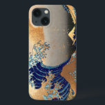 Etui iPhone Case-Mate PixDezines Vintage Great Wave Hokusai 斎 の 葛’飾<br><div class="desc">PixDezinves Vintage d'art japonais avec faux accent or. La Grande Vague de Kanagawa est l'une des plus connues au monde. L'artiste, Hokusai, 1832 (période Edo). Décrivant okinami comme les grandes vagues, PAS le tsunami. numériquement amélioré par PixDezines. Copyright © 2008-2014 PixDezines.com™ et PixDezines™ sur zazzle.com</div>
