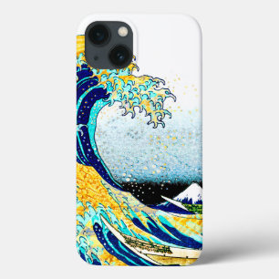 iPhone 13 Case PixDezines Vintage Great Wave Hokusai 斎 の 葛’飾