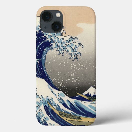 Coques Case-Mate iPhone PixDezines Vintage, Great Wave, Hokusai 葛飾北斎の神奈川沖浪 (Verso)